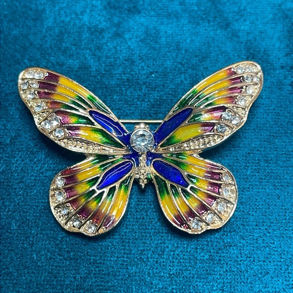 Colorful Butterfly Brooch - Picture 1 of 4